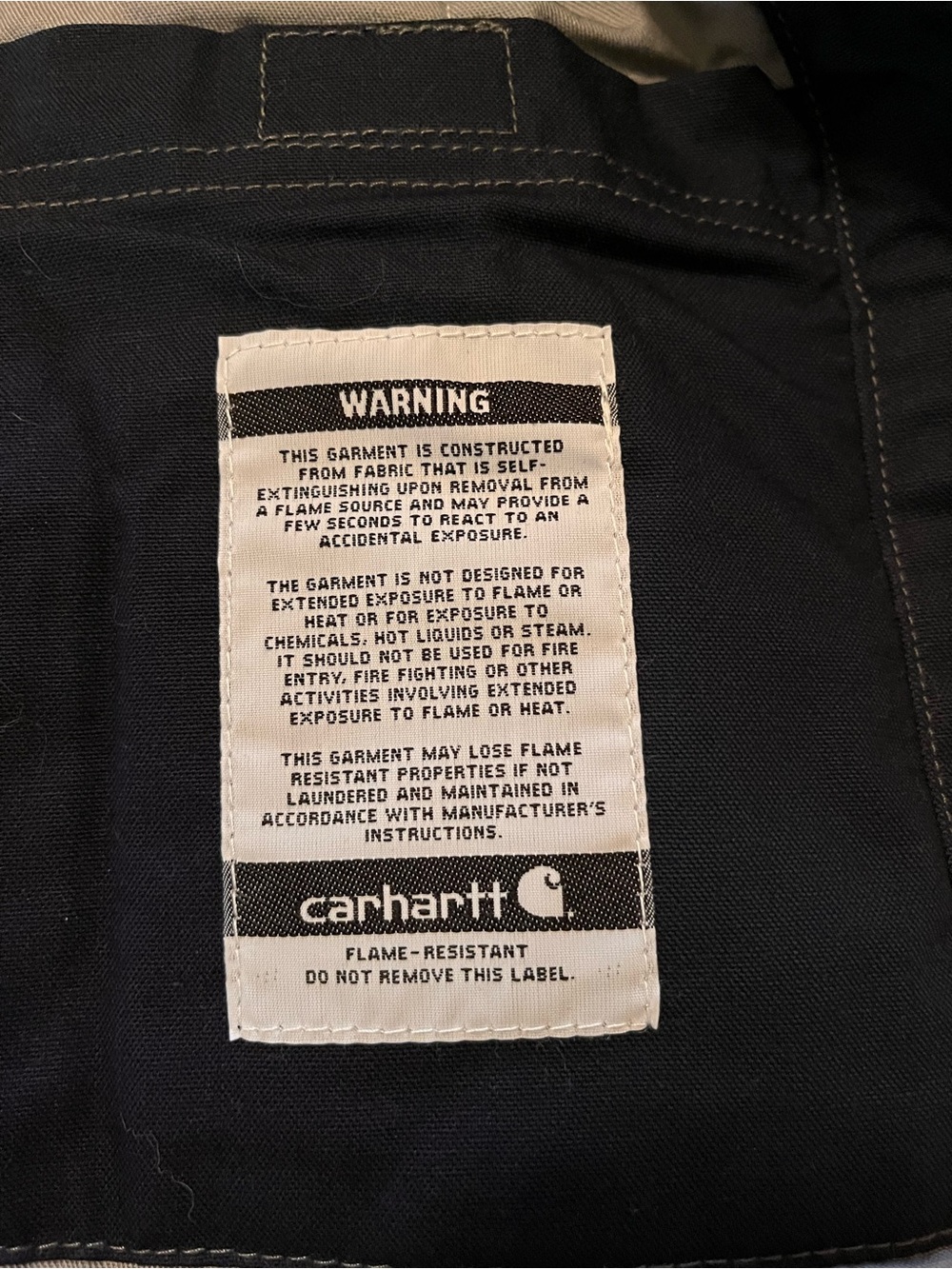 Carhartt Fire-Resistant Quick Duck Insulated Vest Men's, Like New. LARGE - Picture 13 of 13